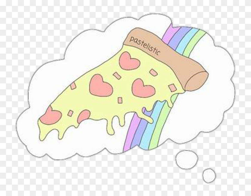 Rainbow Thinking Tumblr Dreams Sadness Girls Ⓒ - Cartoon Clipart