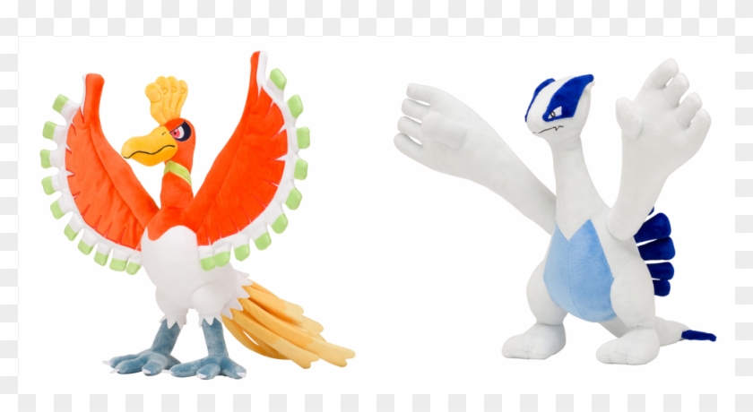 *pokecen* Poseable Ho-oh And Lugia Plush - Lugia And Ho Oh Clipart