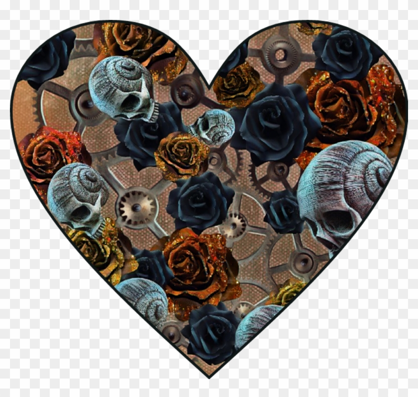 #heart #love #steampunk #gears #gear #hearts #rose - Floribunda Clipart #2363513