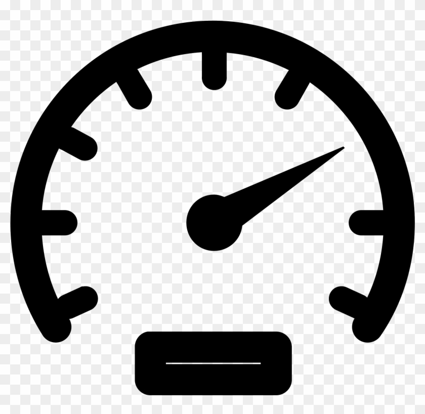A Line Shaped A Bit Like A Horse Shoe - Speedometer Icon Png Clipart #2363733