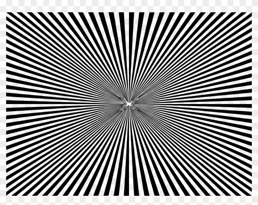 Burst Vector Sun Effect - Monochrome Clipart #2363739