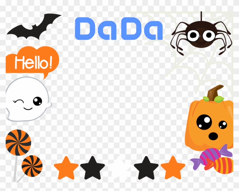 Manycam Border Mcv File With Dada Logo Halloween Time - Cartoon Clipart #2363781
