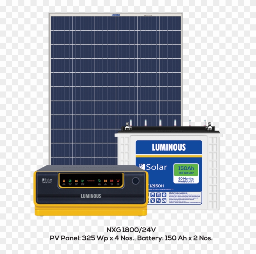Luminous Nxg1800/1500va Solar Hybrid Ups 150ah-2 540w - Luminous Solar Clipart #2363928