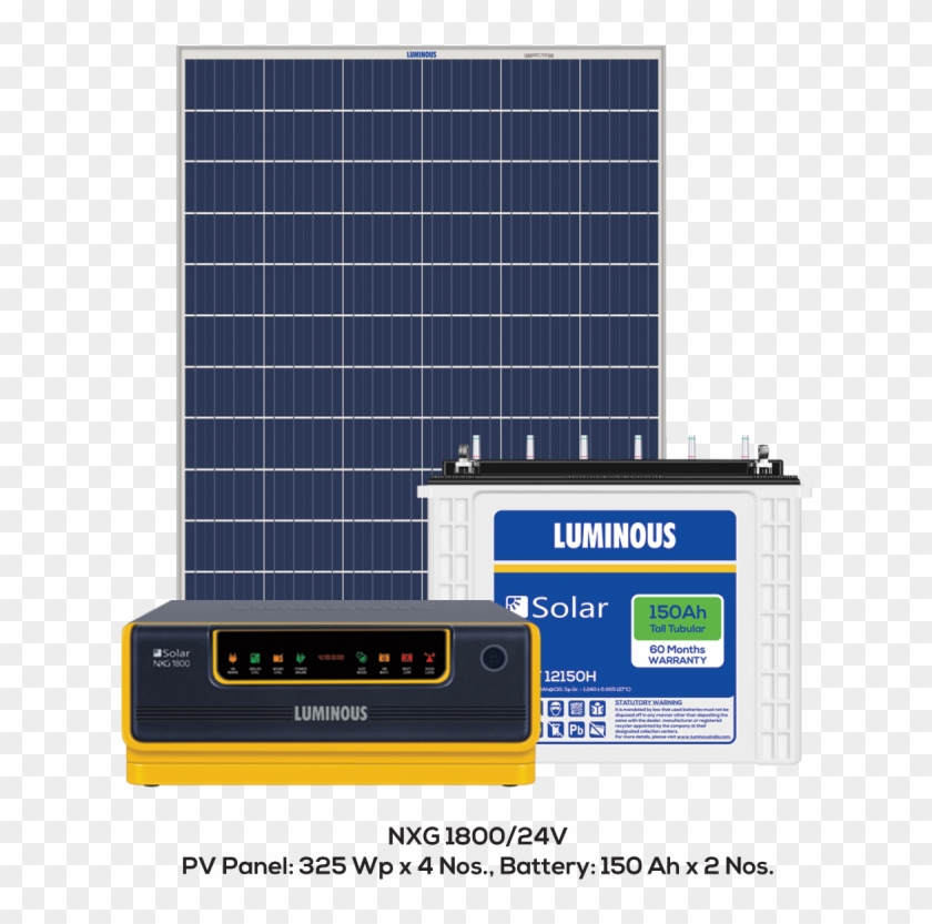 Luminous Nxg1800/1500va Solar Hybrid Ups 150ah-2 540w - Luminous Solar Clipart