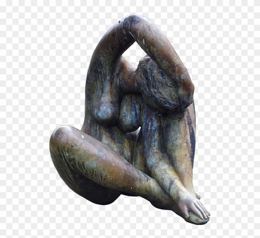 Sculpture, Female, Bronze Statue, Feminine, Statue - Statue Png Hands Clipart #2364251