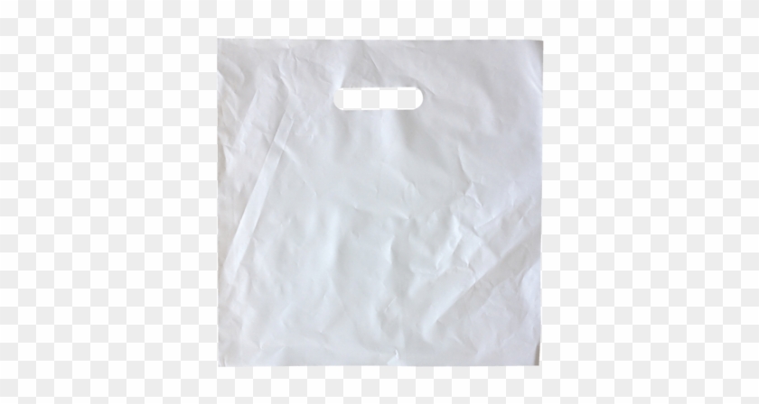 Small White Plastic Bags With Die Cut Handles - Tissue Paper Clipart #2364304