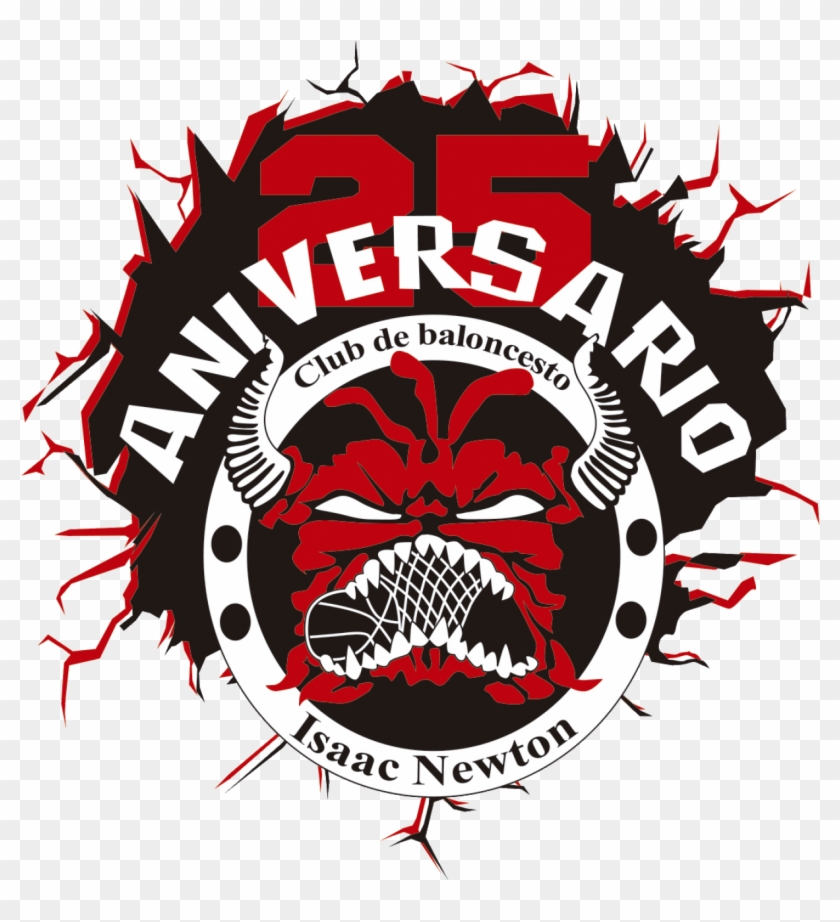 Cropped Aaff Logo Club Baloncesto Isaac Newton 25 Aniversario - Isaac Newton Baloncesto Clipart #2364577