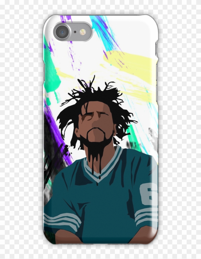 J Cole Iphone 7 Snap Case - J Cole Art Clipart