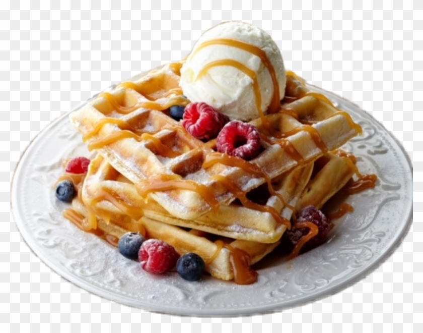 #aesthetic #tumblr #food #waffles #icecream - Waffle Belga Clipart