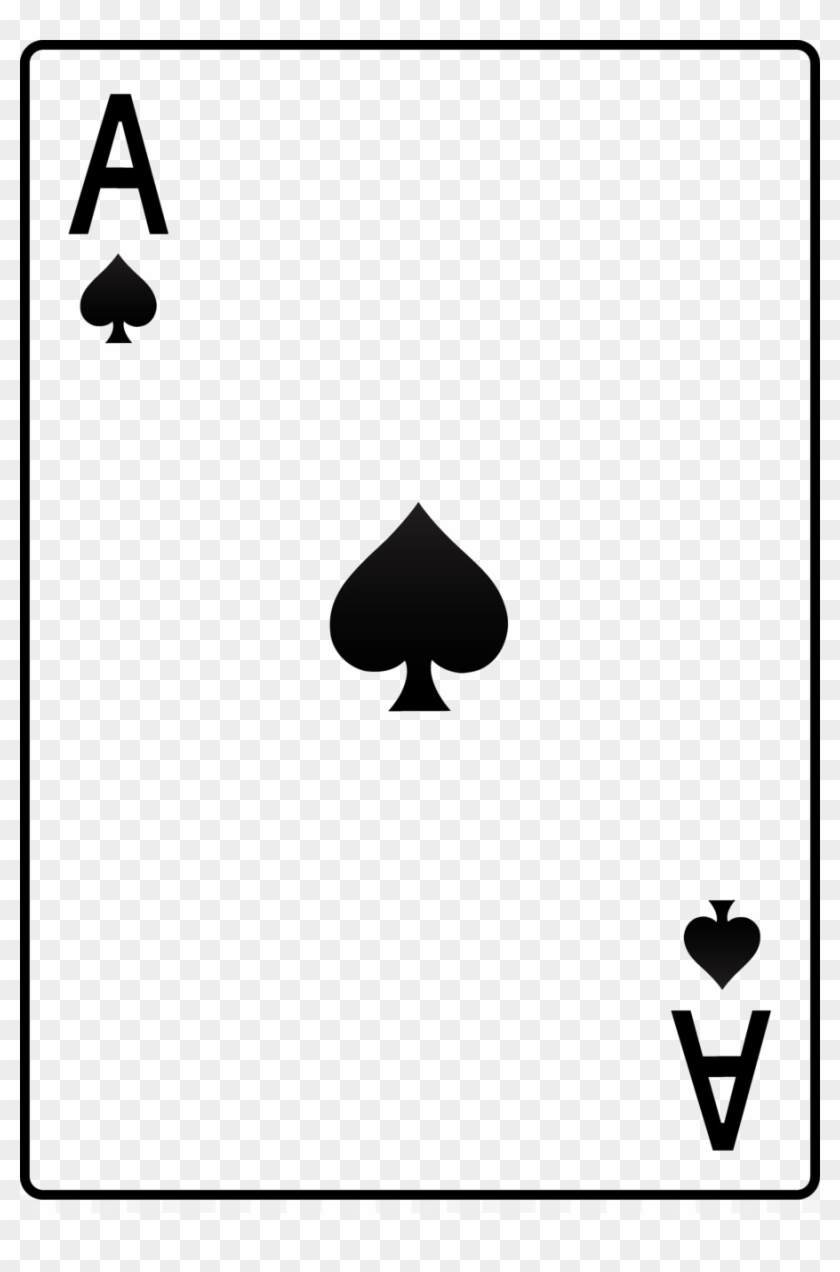 Ace Card Png Background Image - Simple Ace Of Spades Tattoo Clipart