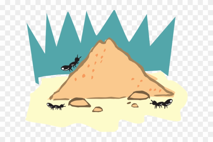 Dirt Clipart Ant Pile - Ant Hill Clip Art - Png Download #2365295