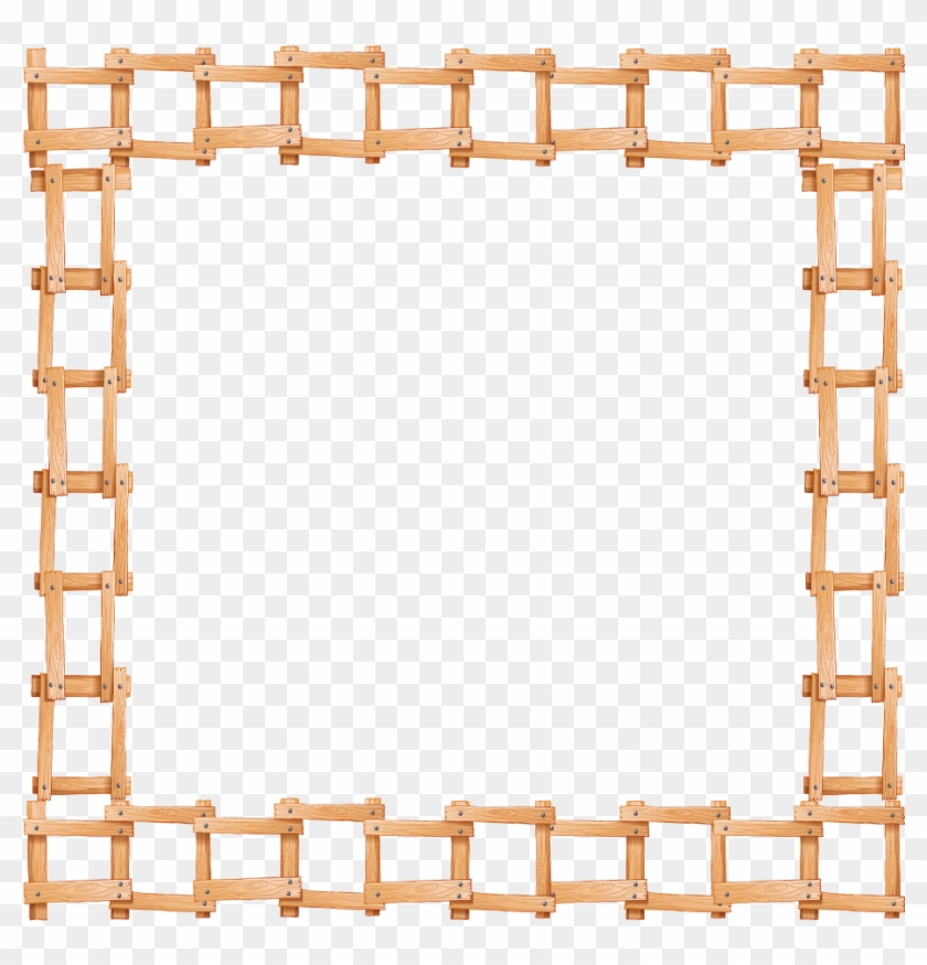 Mq Wood Woods Frame Frames Border Borders - Vector Frame Png Wood Clipart