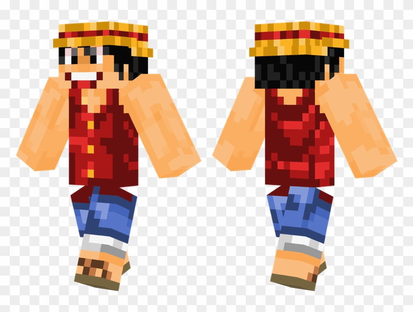 Monkey D - Luffy - Skin Minecraft One Piece Clipart