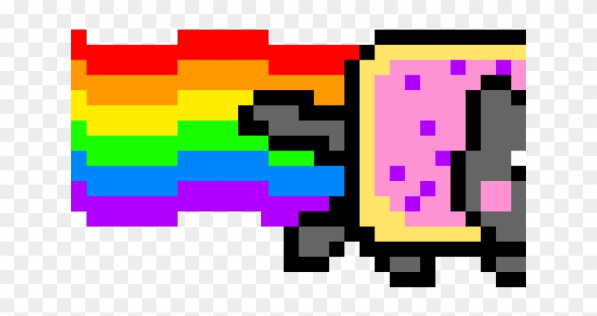 Nyan Cat Clipart Chocolate - Nyan Cat En Minecraft - Png Download #2366897