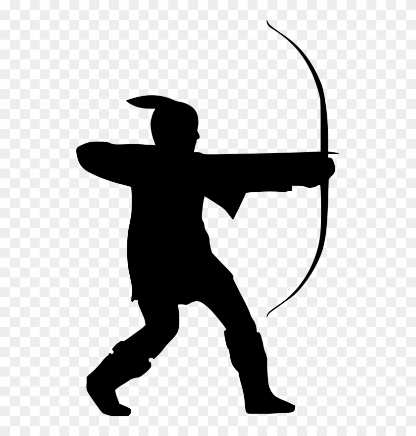 532 X 800 4 - Robin Hood Silhouette Clipart #2367834