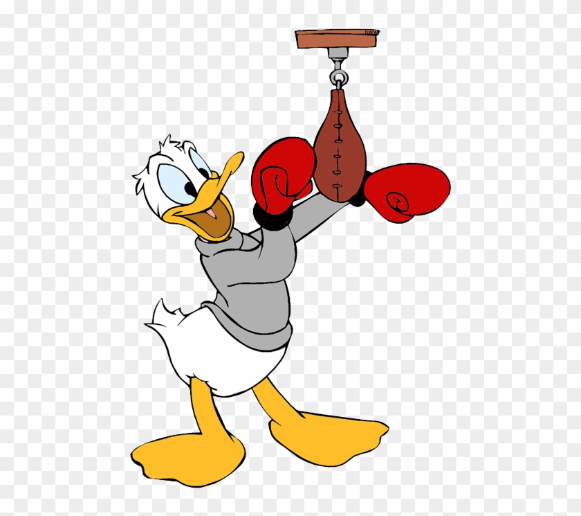 Donald Duck Clipart Baseball - Classic Donald Duck Boxer - Png Download
