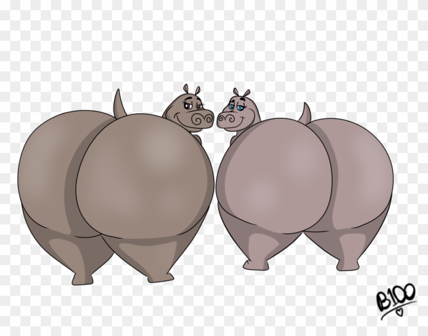 Hippo Transparent Gloria ~ Frames ~ Illustrations ~ - Gloria Hippo Butt Clipart