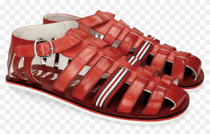Sandals Sam 3 Ruby Strap White - Fisherman Sandal Clipart