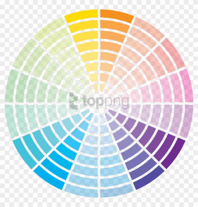 Free Png Color Wheel Complementary Colors Teal Png - Radar Screen Black And White Clipart #2368383