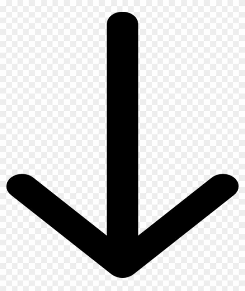 Arrow Template Symbol Button Png Image - Arrow Pointing Down Png Clipart #2369311