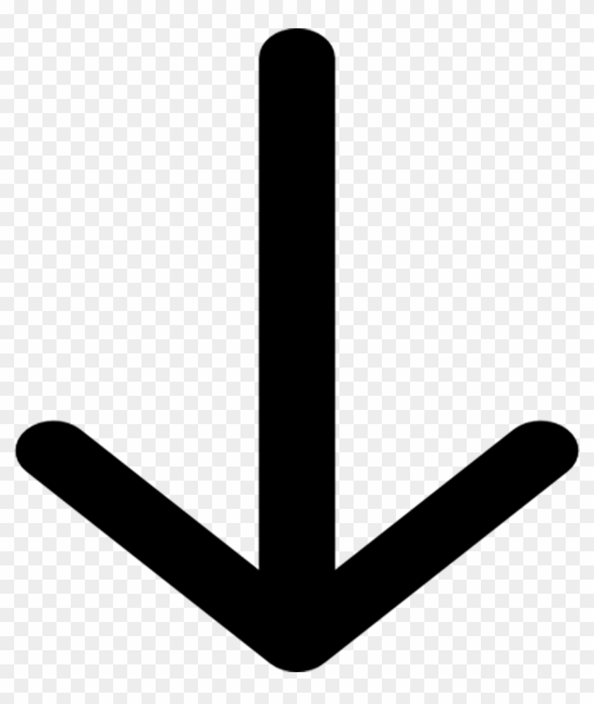 Arrow Template Symbol Button Png Image - Arrow Pointing Down Png Clipart #2369311