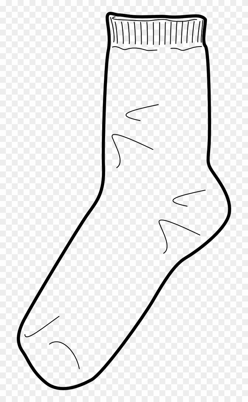 Sock Foot Feet Wool Clothing Png Image - Sock Coloring Page Clipart