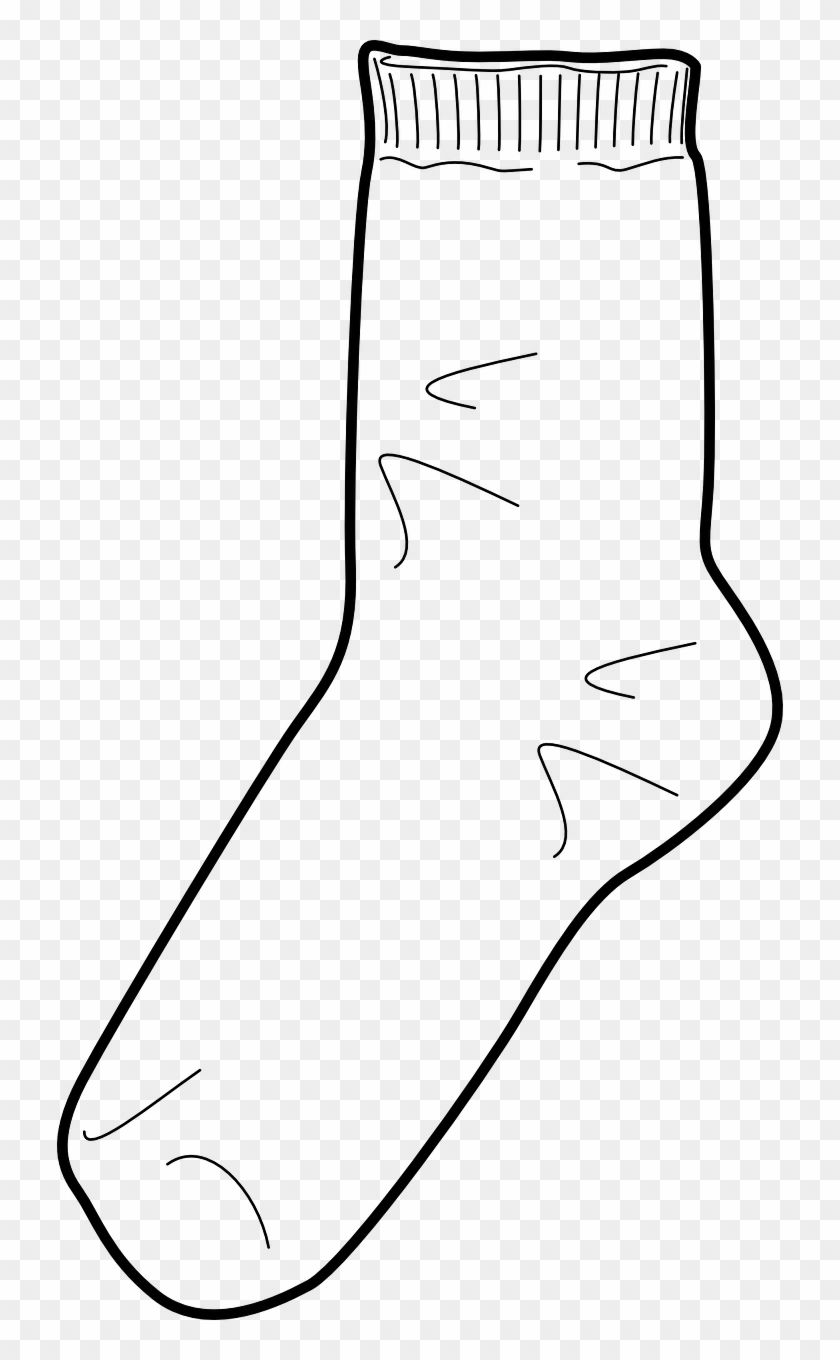 Sock Foot Feet Wool Clothing Png Image - Sock Coloring Page Clipart #2369388