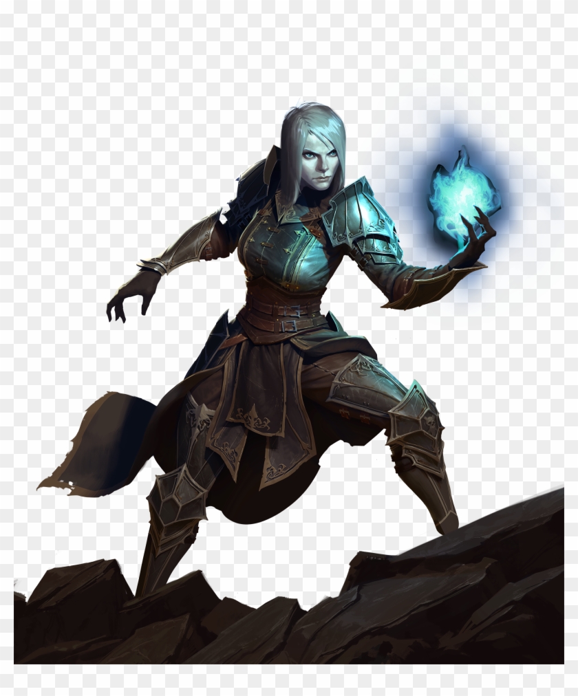 Female Necro - Female Necromancer Diablo 3 Clipart #2369394