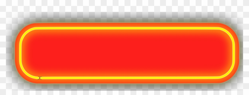 Neon Sign Computer Icons Neon Lighting Rectangle - Neon Rectangle Png Clipart