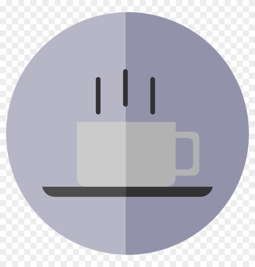 Coffee, Icon, Pictures, Symbol, Button, Chart - Circle Clipart #2369504