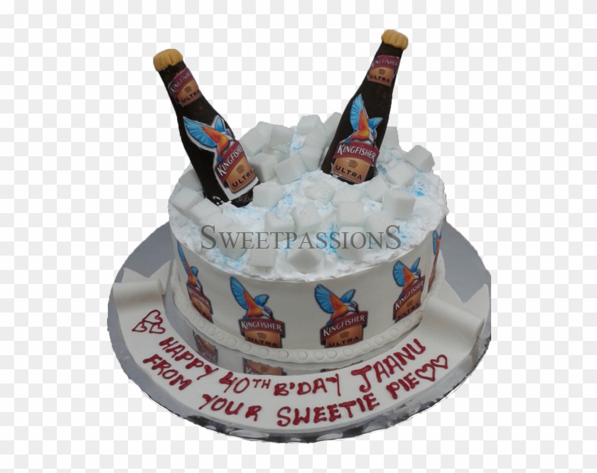 Kingfisher Ultra Bottles Cake - Birthday Cake Clipart #2369543