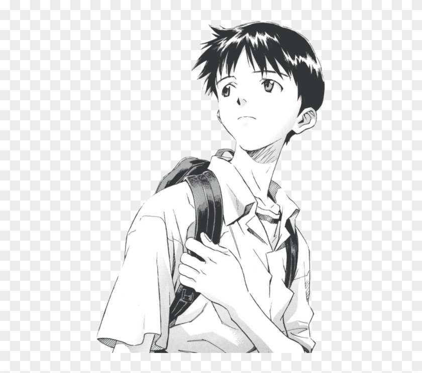 Evangelion Tumblr Shinji - Evangelion Manga Clipart #2369876