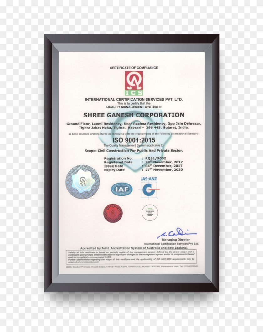 Our Certifications - Iso 14001 & Ohsas 18001 Certifications Clipart #2369957