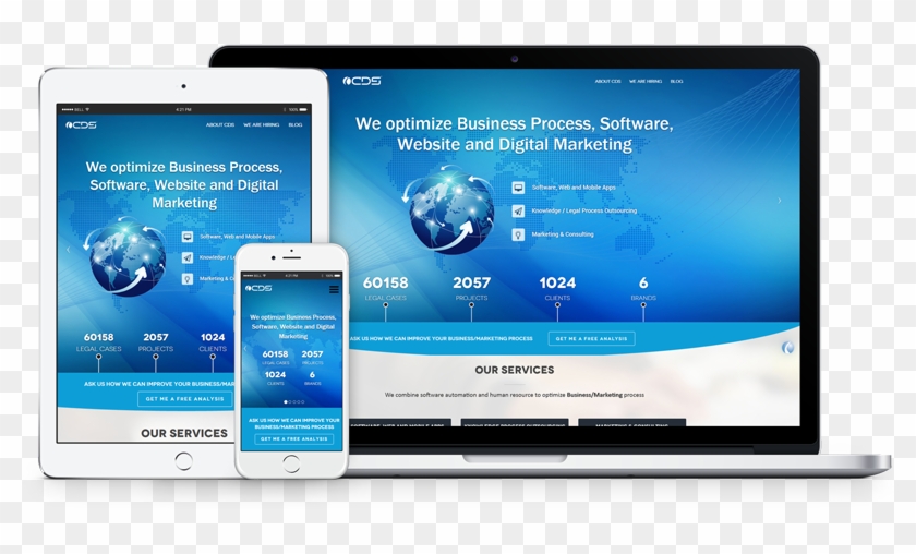 Mobile Responsive Design - Flat Panel Display Clipart