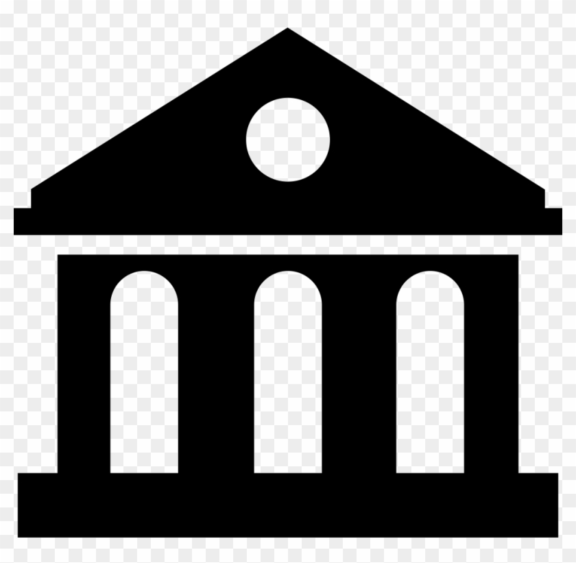 Png File Svg - Bank Building Silhouette Clipart