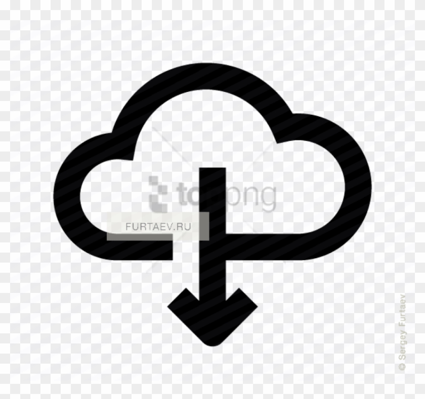 Free Png Vector Icon Of Save File From Cloud Storage - Cloud Vector File Free Download Clipart