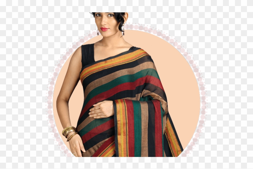 Saree Clipart Designer Saree - Mangalagiri Cotton Sarees With Price - Png Download #2371158