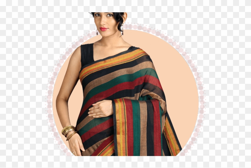 Saree Clipart Designer Saree - Mangalagiri Cotton Sarees With Price - Png Download