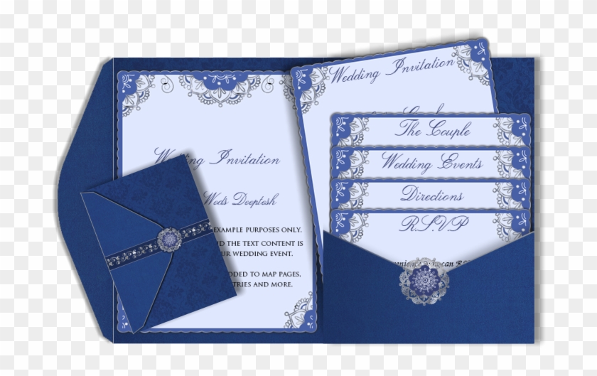 Wedding Invitation Design Royal Blue Czeckitout - Wedding Invitation Designs Mint Green Clipart #2371544