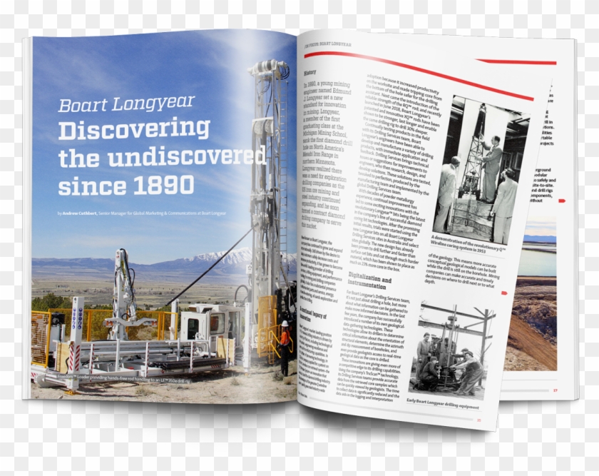 Coring Magazine Spread - Brochure Clipart