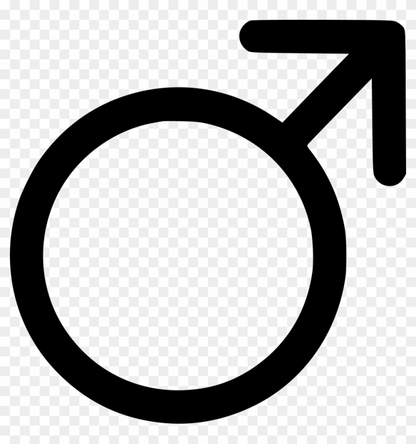 Male Symbol Comments - Circle Clipart
