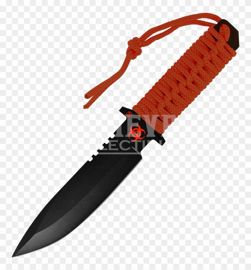 Biohazard Low Profile Drop Point Combat Knife - Bowie Knife Clipart #2372272
