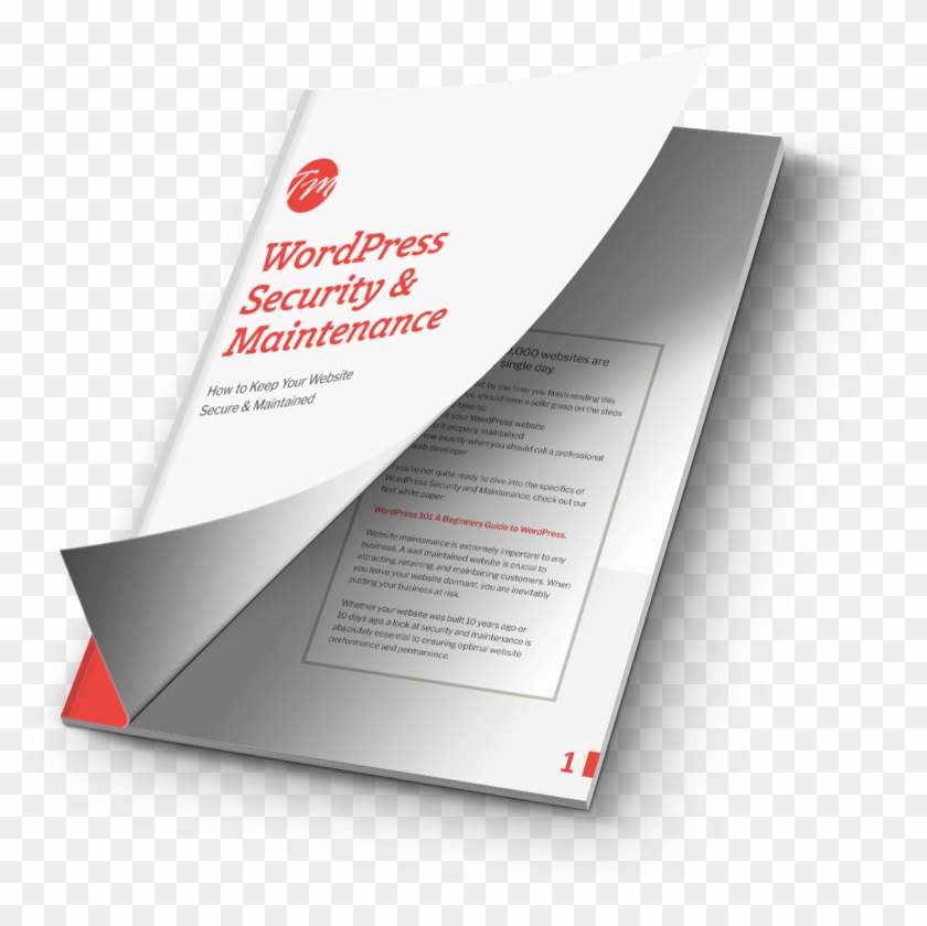 Wordpress Security & Maintenance Pdf Resource - Brochure Clipart #2372299