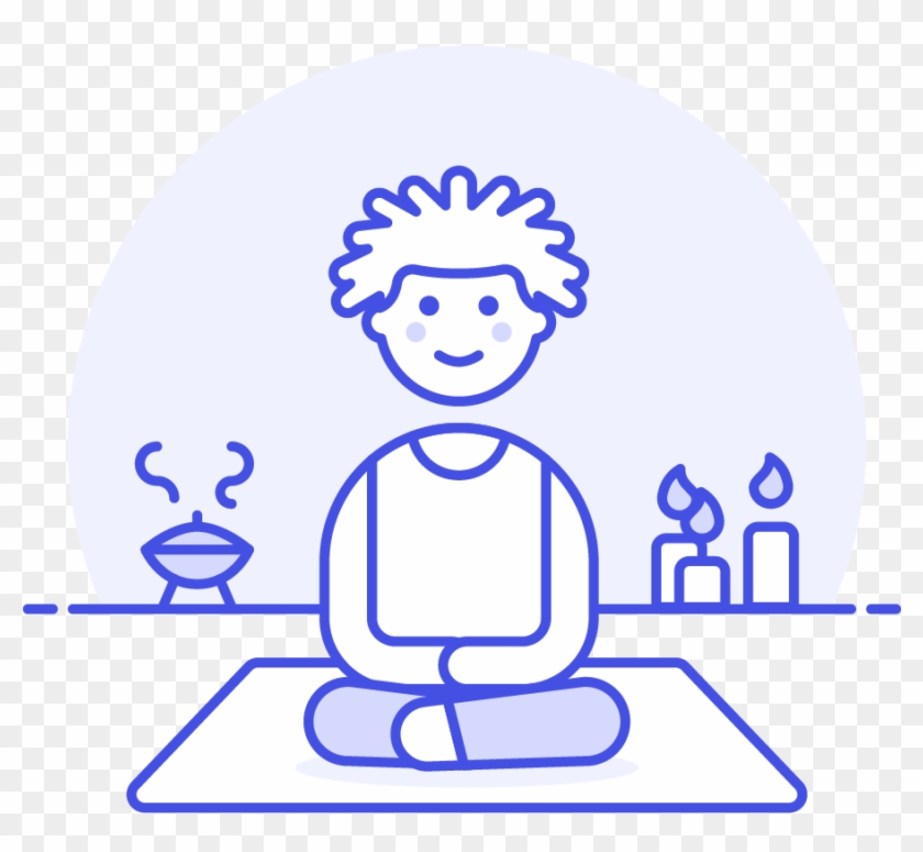 09 Spa Meditation Male African American - Cartoon Clipart #2372702