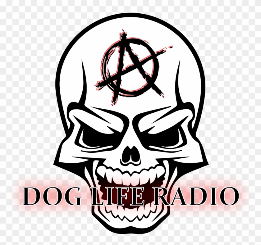 Dog Life Radiofollow - Laughing Skull Vector Clipart #2372995