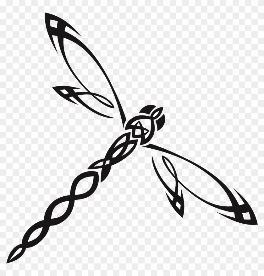 Free Clipart Of A Tribal Dragonfly - Clipart Dragonfly - Png Download