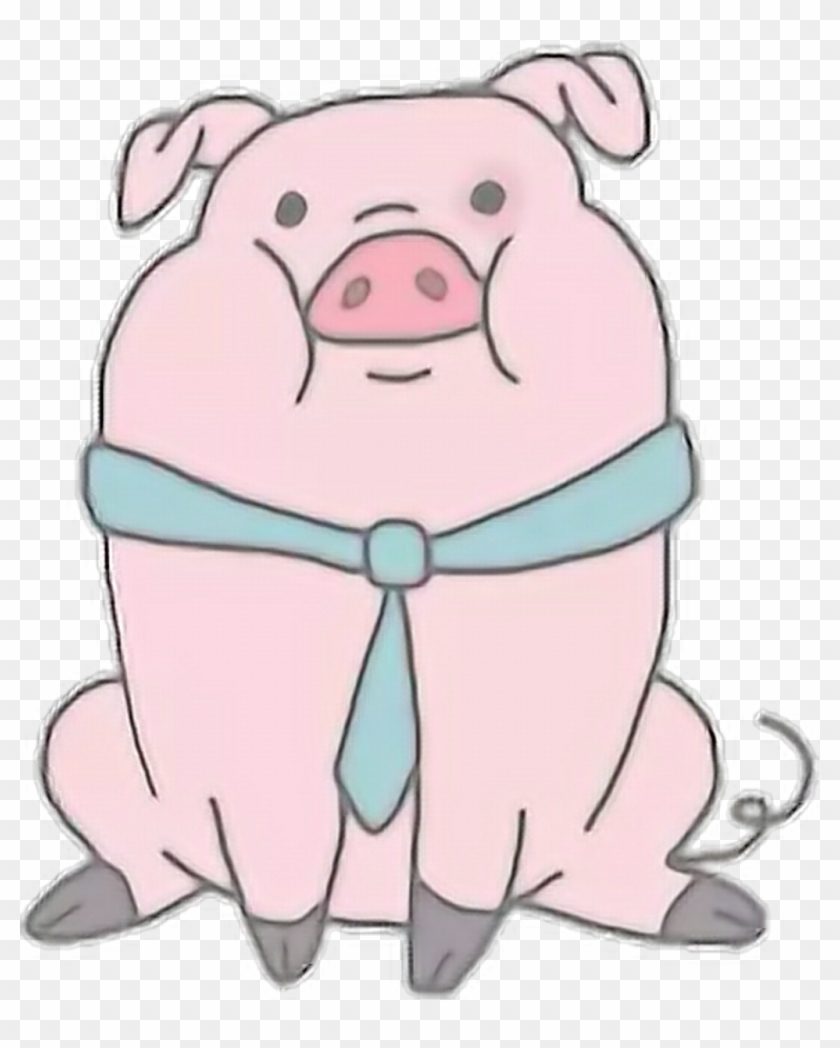 Tumblr Snapchat Aesthetic Filter Love Cute Kawaii Pig - Pato Dibujos De Gravity Falls Clipart
