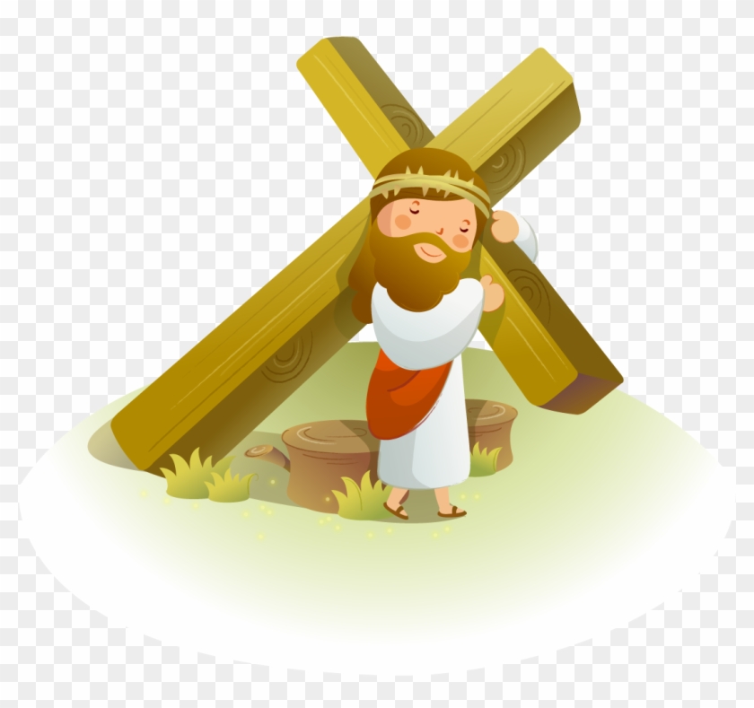 Crown Of Thorns Christianity Clip Art - Jesus En La Cruz Animado - Png Download