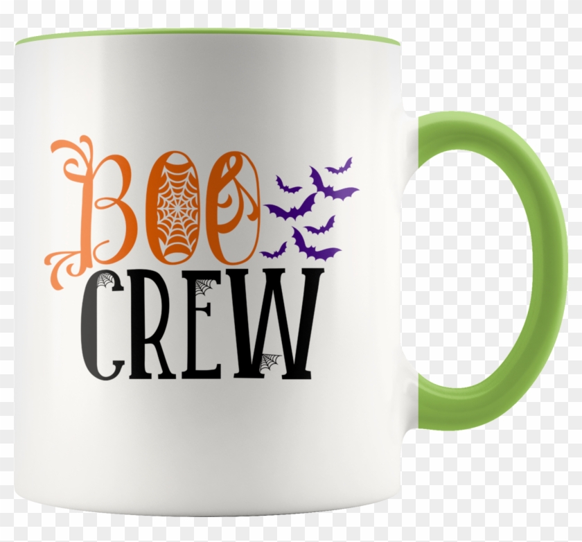 Boo Crew Funny Halloween Ghost Coffee Mug With Vampire - Mug Clipart #2375089