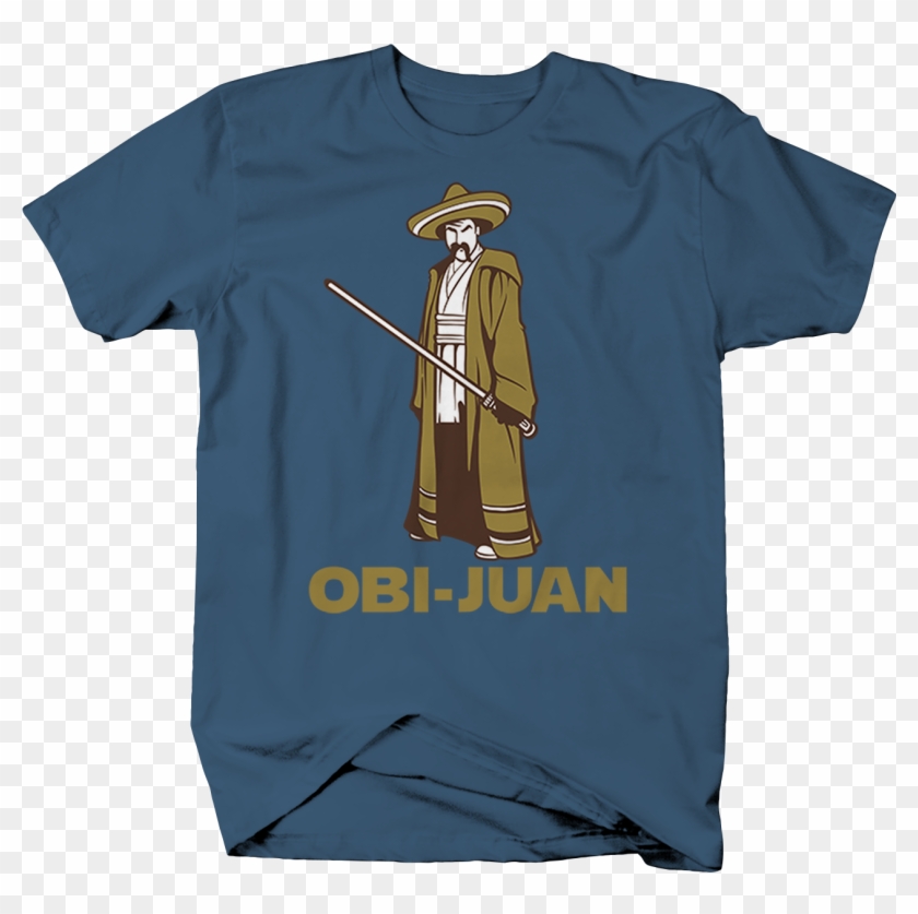 Obi-juan Mexican Holding Light Saber Mexico Hat T Shirt - Obi Juan Clipart #2375650